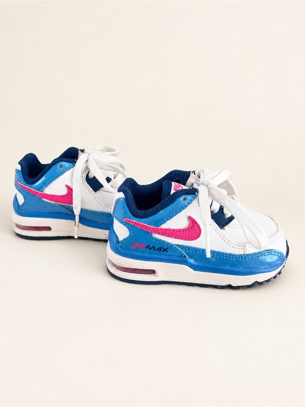 Nike Kids Blue White Pink Air Max Sneakers